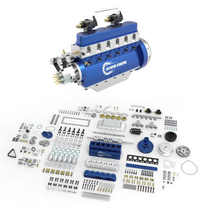 HOWIN L6-210 21cc Inline 6 Cylinder 4 Stroke Gasoline Engine Model Building Kit