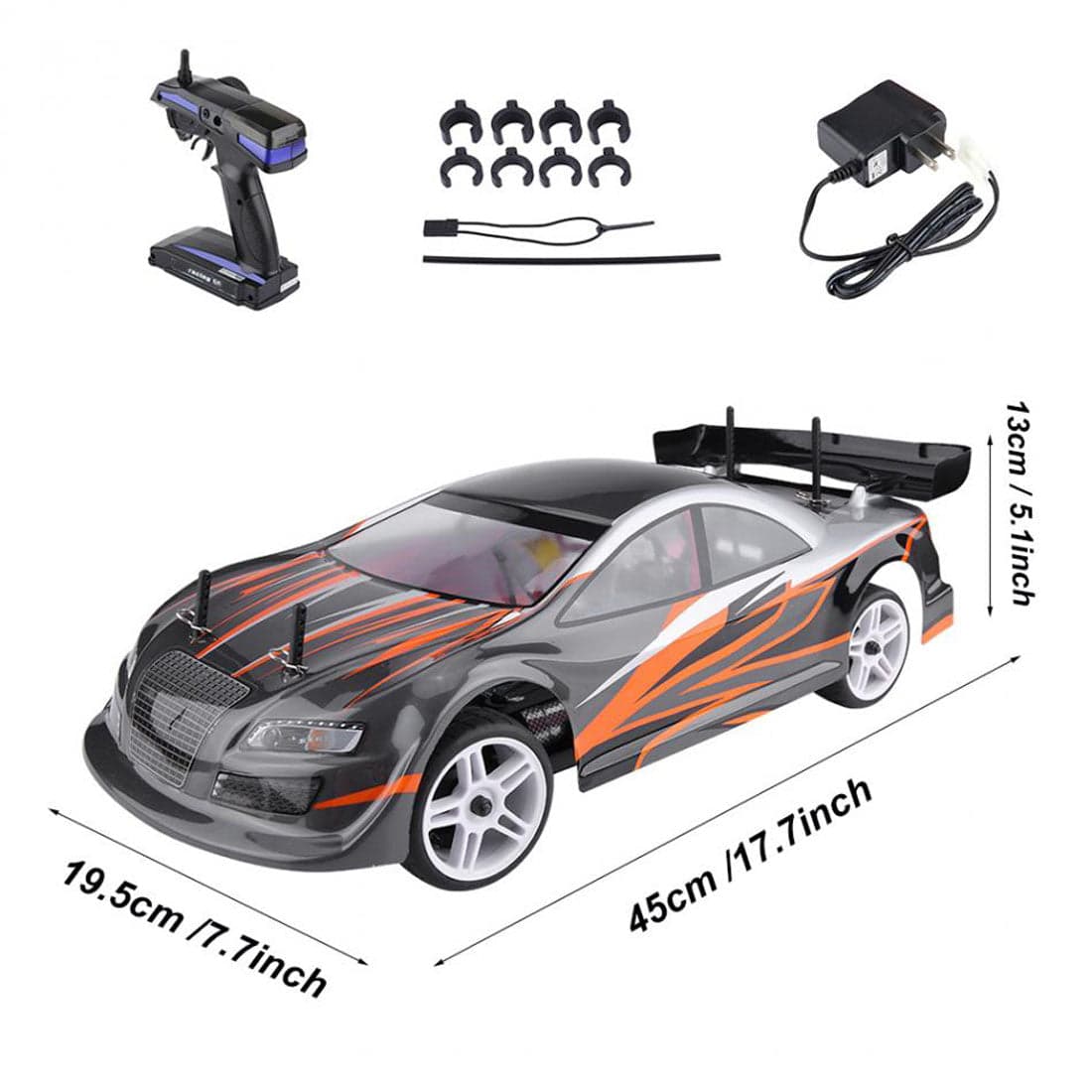 HSP 94103 Flying Fish 1/10 Scale 4WD Electric RC Drift Car RTR Ready to Run On-Road Touring Car