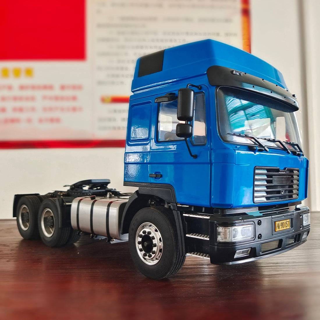 HY MODELS 1/14 Scale 6x4 RC Heavy Haul Tractor Trailer Truck Model Metal Chassis with Differential Lock-helloworld7