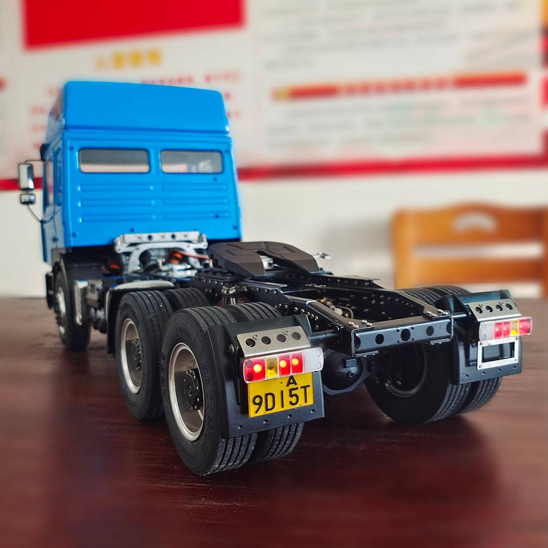 HY MODELS 1/14 Scale 6x4 RC Heavy Haul Tractor Trailer Truck Model Metal Chassis with Differential Lock-helloworld7
