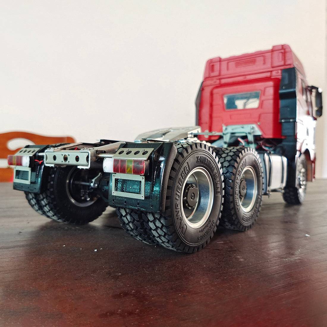 HY MODELS 1/14 Scale 6x4 RC Heavy Haul Tractor Trailer Truck Model Metal Chassis with Differential Lock-helloworld7
