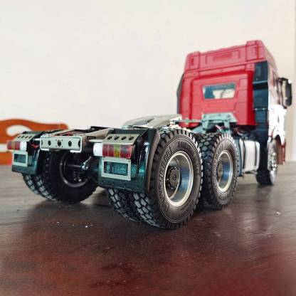 HY MODELS 1/14 Scale 6x4 RC Heavy Haul Tractor Trailer Truck Model Metal Chassis with Differential Lock-helloworld7
