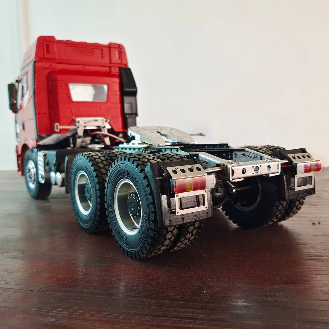 HY MODELS 1/14 Scale 6x4 RC Heavy Haul Tractor Trailer Truck Model Metal Chassis with Differential Lock-helloworld7