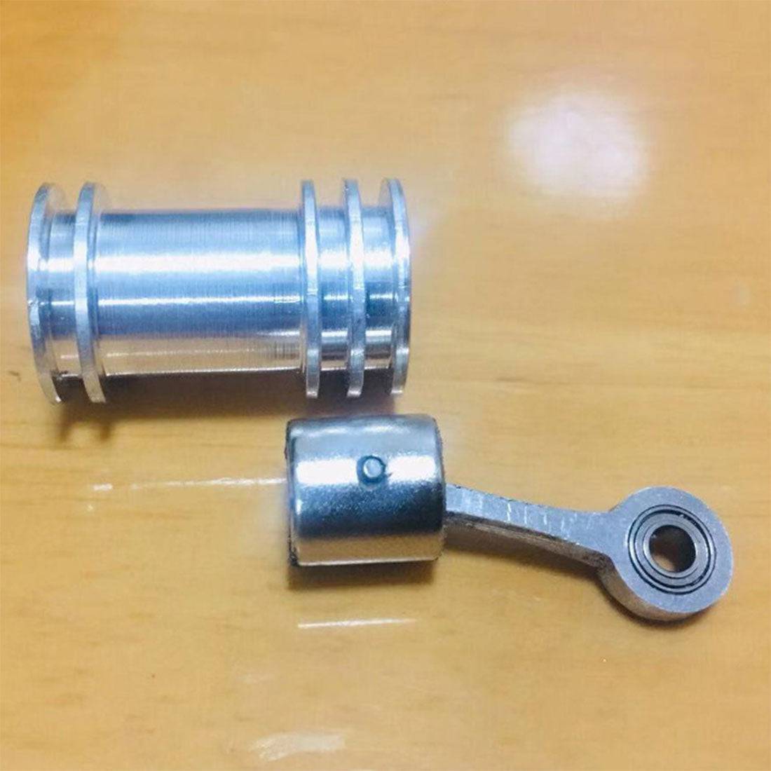 Handcrafted Metal V4 Electromagnetic Engine Model Solenoid Motor for RC & Desk Decor