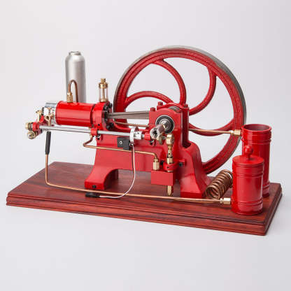 Heavy Duty Cast Iron Retro Horizontal 4-Stroke Gas Engine Model Water-Cooled Mechanical Masterpiece-helloworld7
