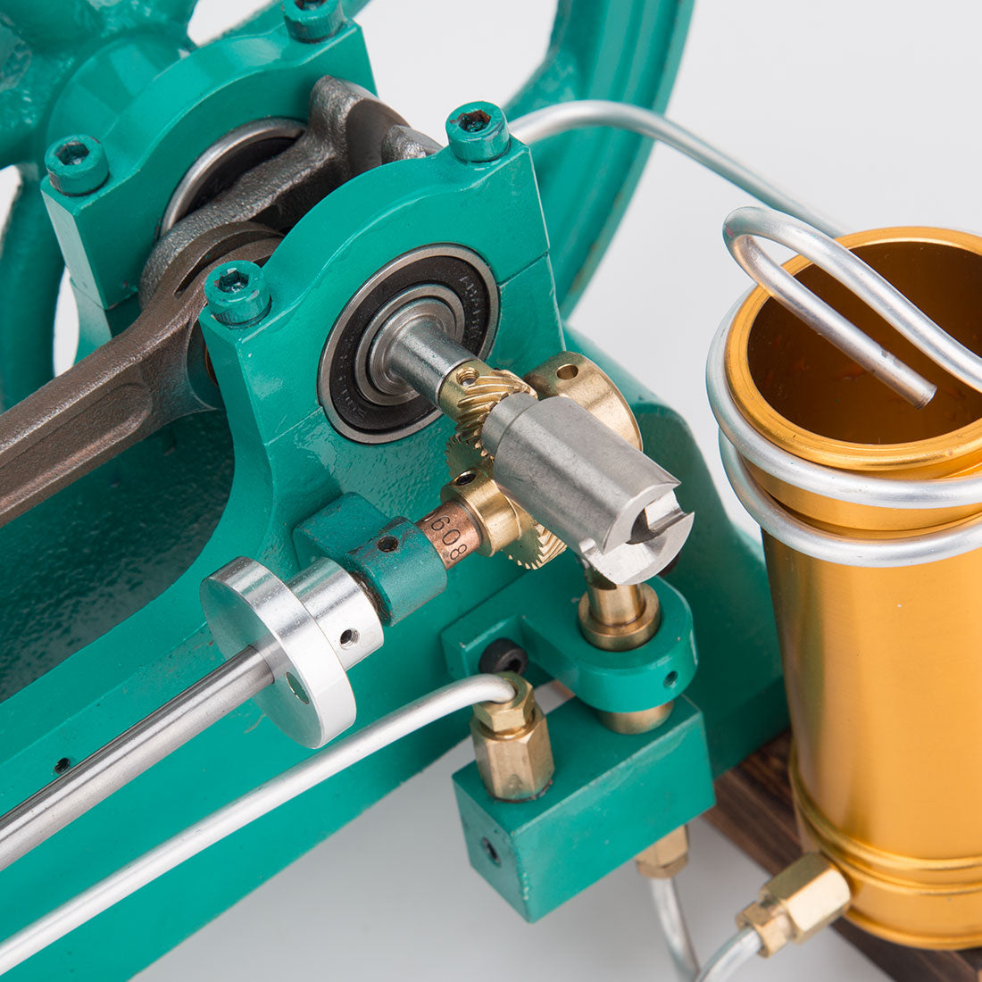 Heavy Duty Cast Iron Retro Horizontal 4-Stroke Gas Engine Model Water-Cooled Mechanical Masterpiece-helloworld7
