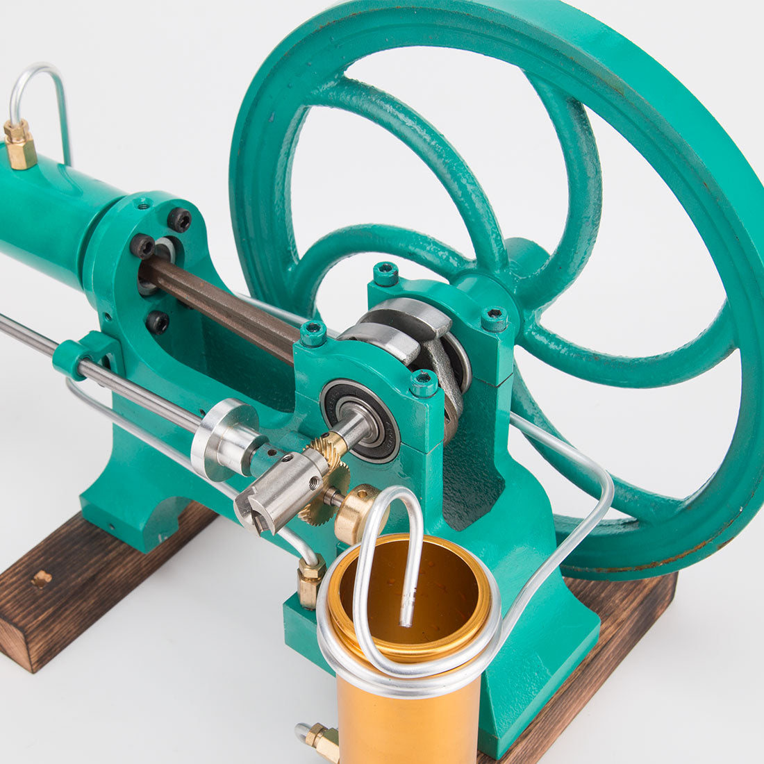 Heavy Duty Cast Iron Retro Horizontal 4-Stroke Gas Engine Model Water-Cooled Mechanical Masterpiece-helloworld7