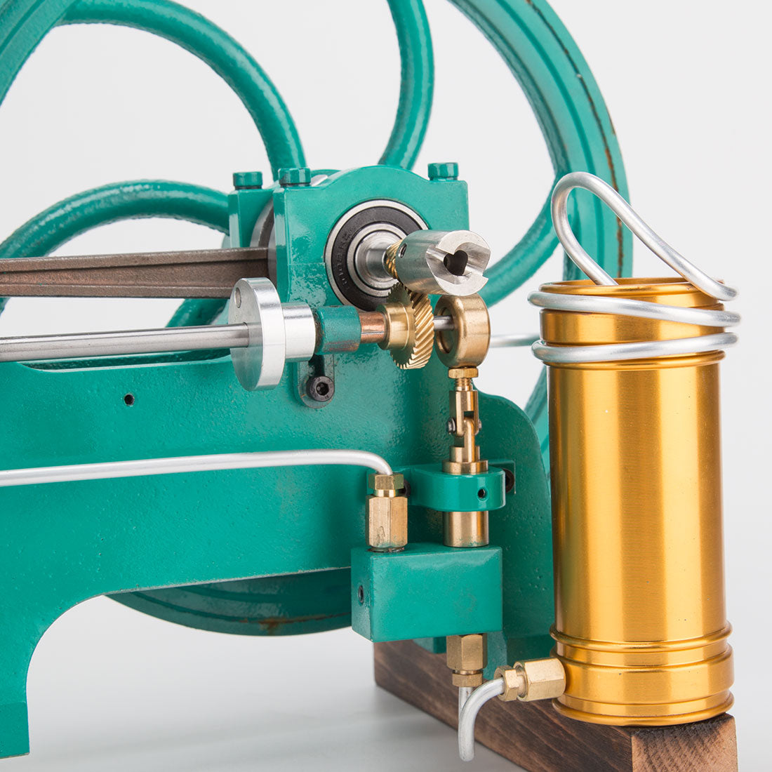 Heavy Duty Cast Iron Retro Horizontal 4-Stroke Gas Engine Model Water-Cooled Mechanical Masterpiece-helloworld7