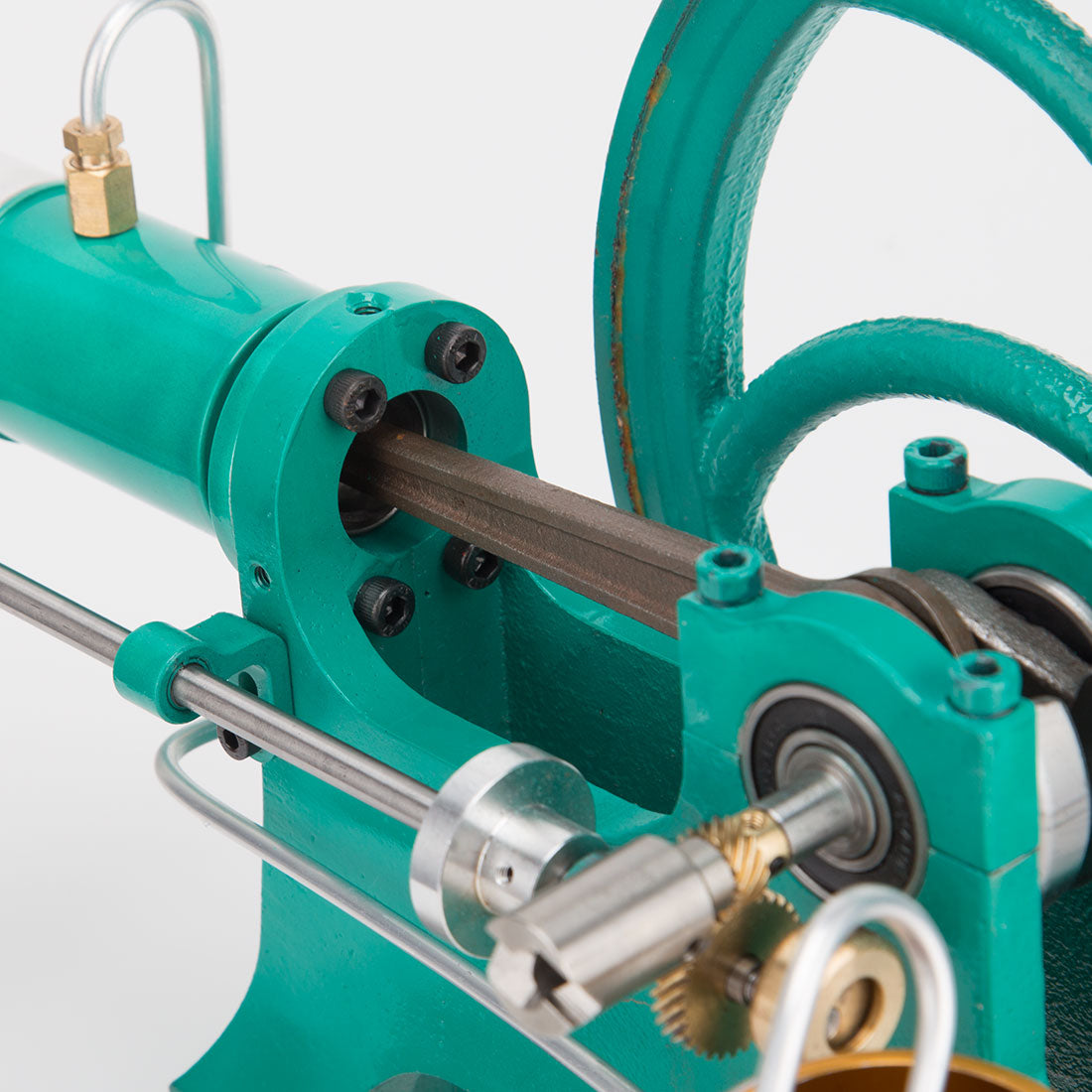 Heavy Duty Cast Iron Retro Horizontal 4-Stroke Gas Engine Model Water-Cooled Mechanical Masterpiece-helloworld7