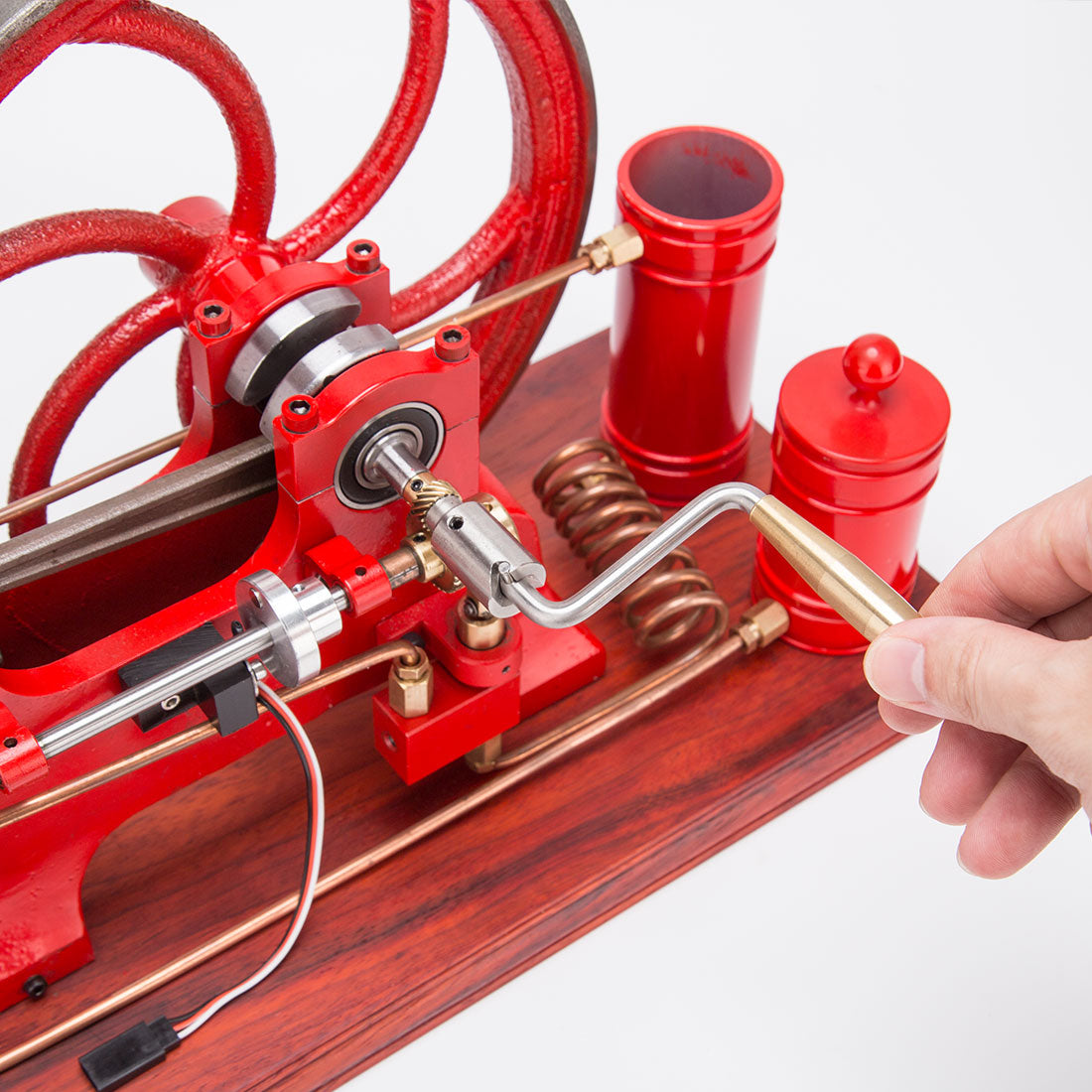 Heavy Duty Cast Iron Retro Horizontal 4-Stroke Gas Engine Model Water-Cooled Mechanical Masterpiece-helloworld7