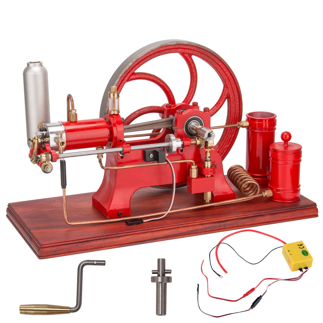 Heavy Duty Cast Iron Retro Horizontal 4-Stroke Gas Engine Model Water-Cooled Mechanical Masterpiece-helloworld7