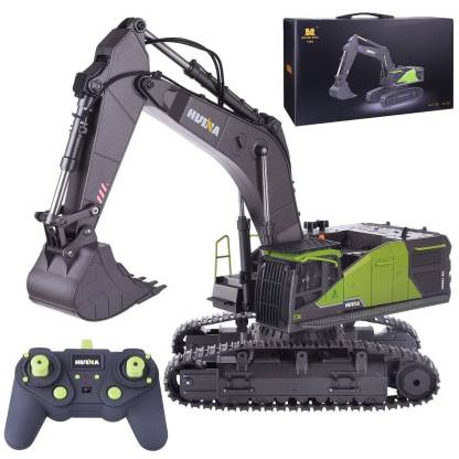 Huina 1/14 Scale 22CH RC Excavator with Alloy Bucket 2.4G Remote Control Construction Vehicle Toy