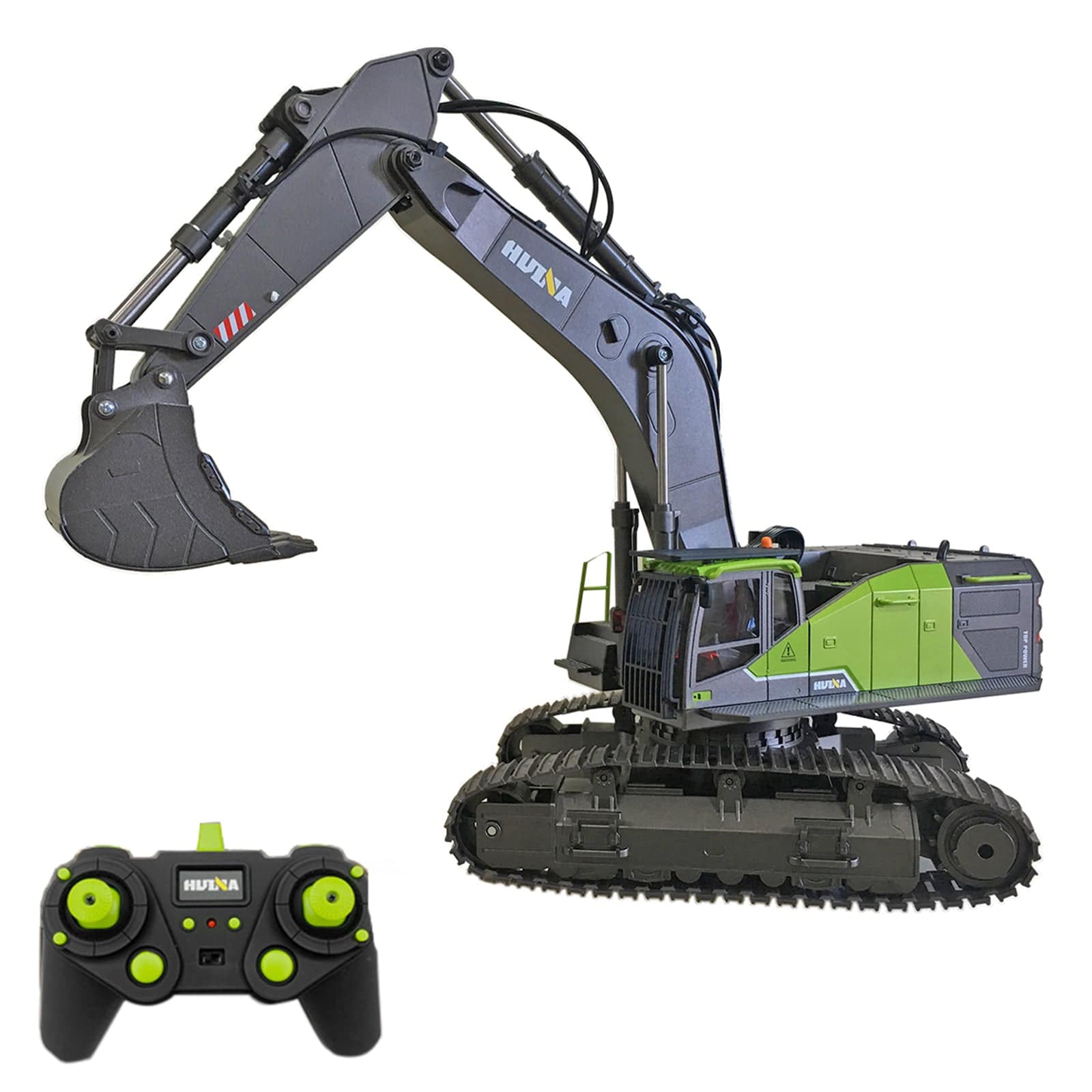 Huina 1/14 Scale 22CH RC Excavator with Alloy Bucket 2.4G Remote Control Construction Vehicle Toy-helloworld7