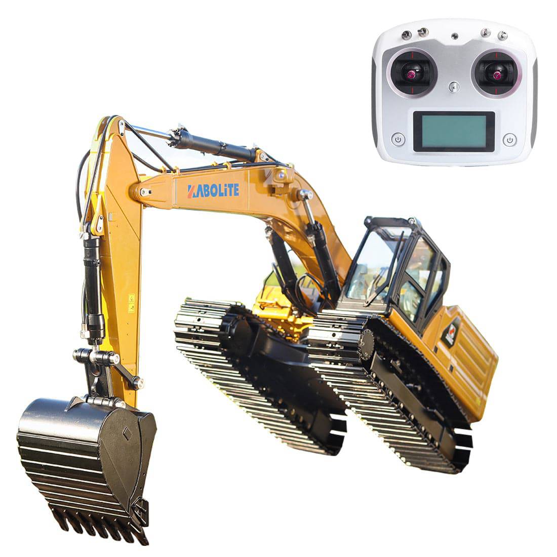 Huina 1/16 Scale RC Hydraulic Excavator All Metal 24CH Construction Vehicle RTR with Battery and Lights
