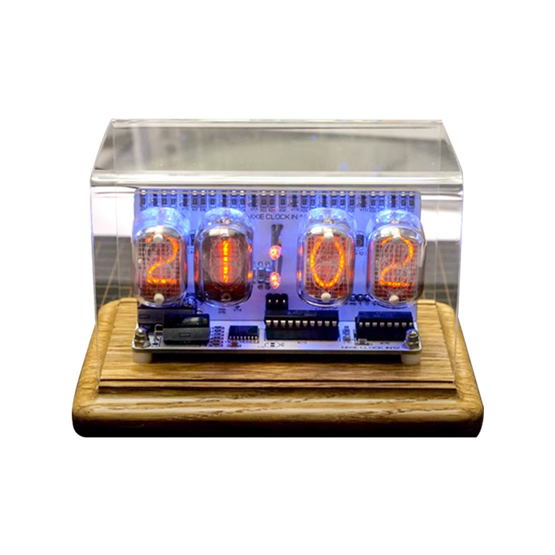 IN-12 Nixie Tube Clock Retro Soviet Style Digital Desktop Watch with Anti-Poisoning Program