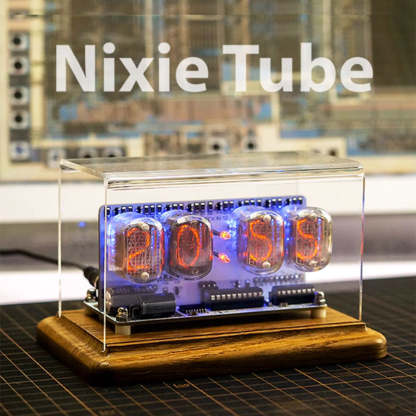 IN-12 Nixie Tube Clock Retro Soviet Style Digital Desktop Watch with Anti-Poisoning Program