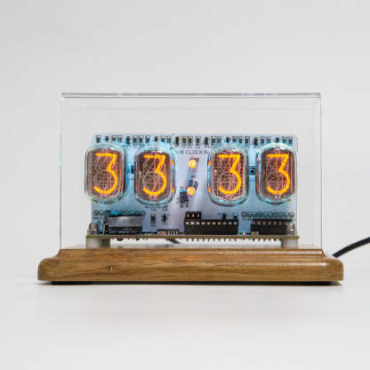 IN-12 Nixie Tube Clock Retro Soviet Style Digital Desktop Watch with Anti-Poisoning Program