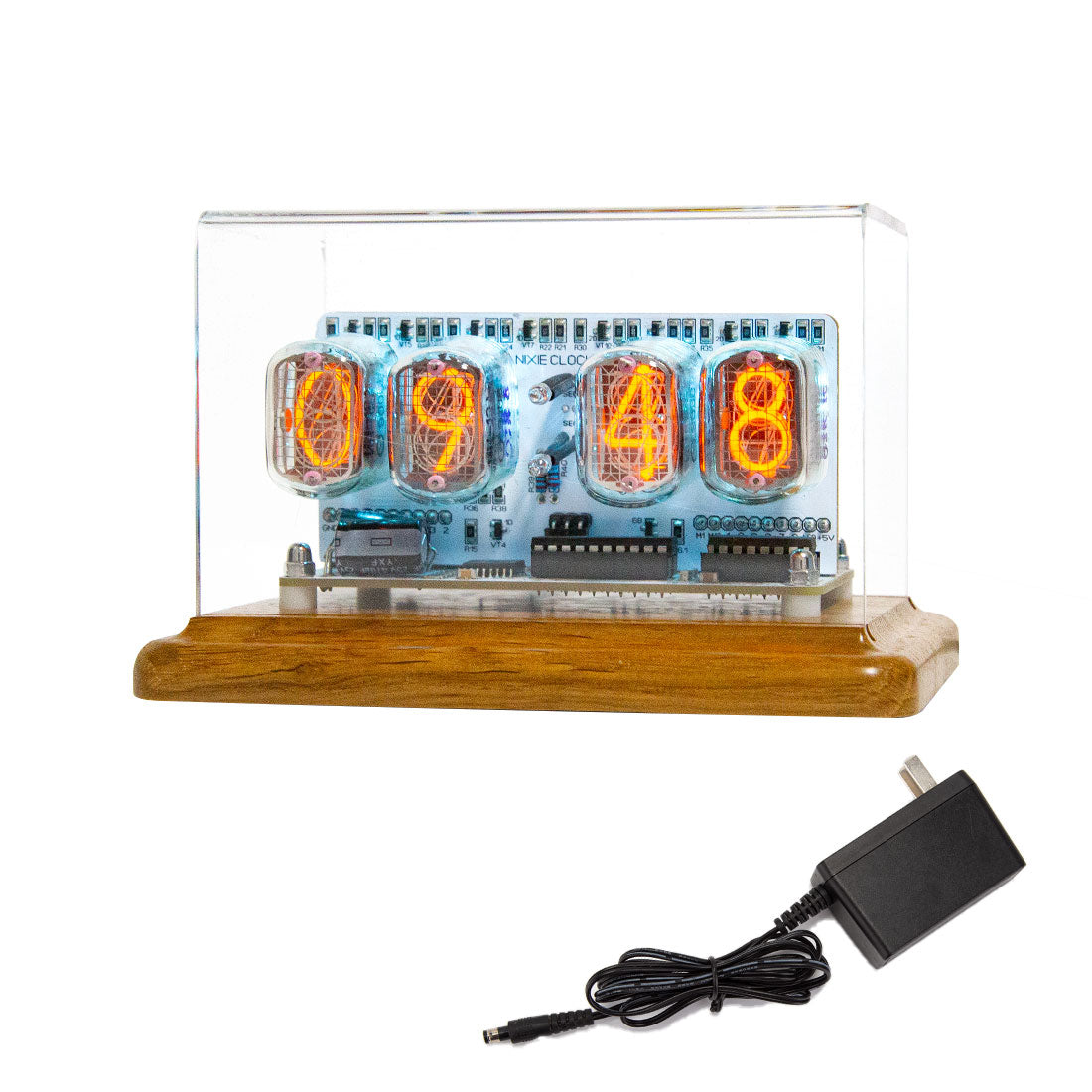 IN-12 Nixie Tube Clock Retro Soviet Style Digital Desktop Watch with Anti-Poisoning Program