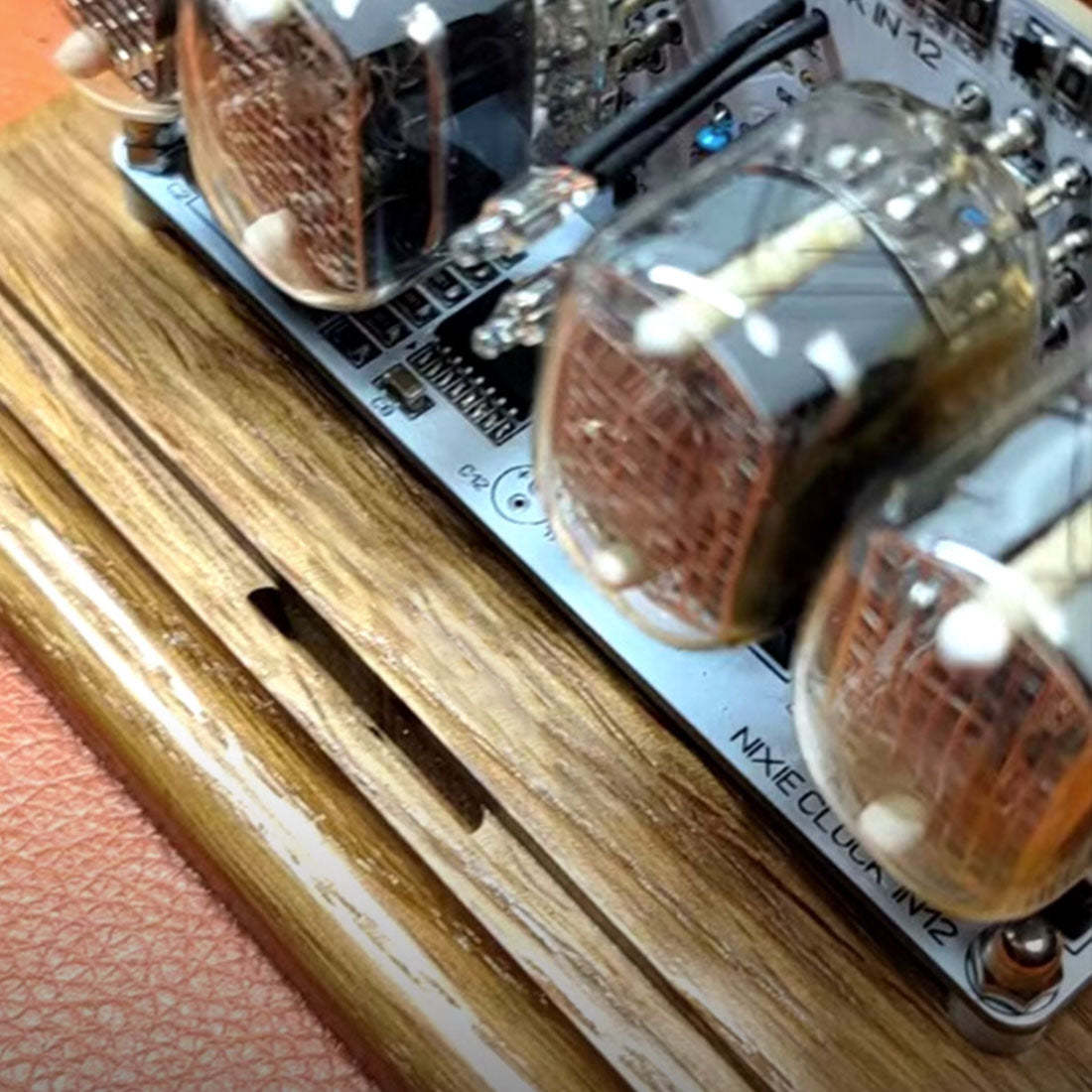 IN-12 Nixie Tube Clock Retro Soviet Style Digital Desktop Watch with Anti-Poisoning Program
