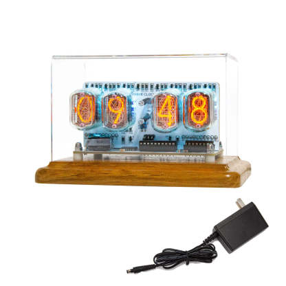 IN-12 Nixie Tube Clock Retro Soviet Style Digital Desktop Watch with Anti-Poisoning Program