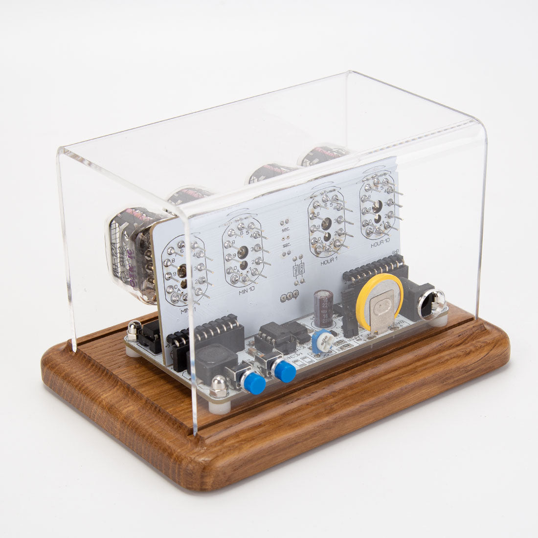 IN-12 Nixie Tube Clock Retro Soviet Style Digital Desktop Watch with Anti-Poisoning Program