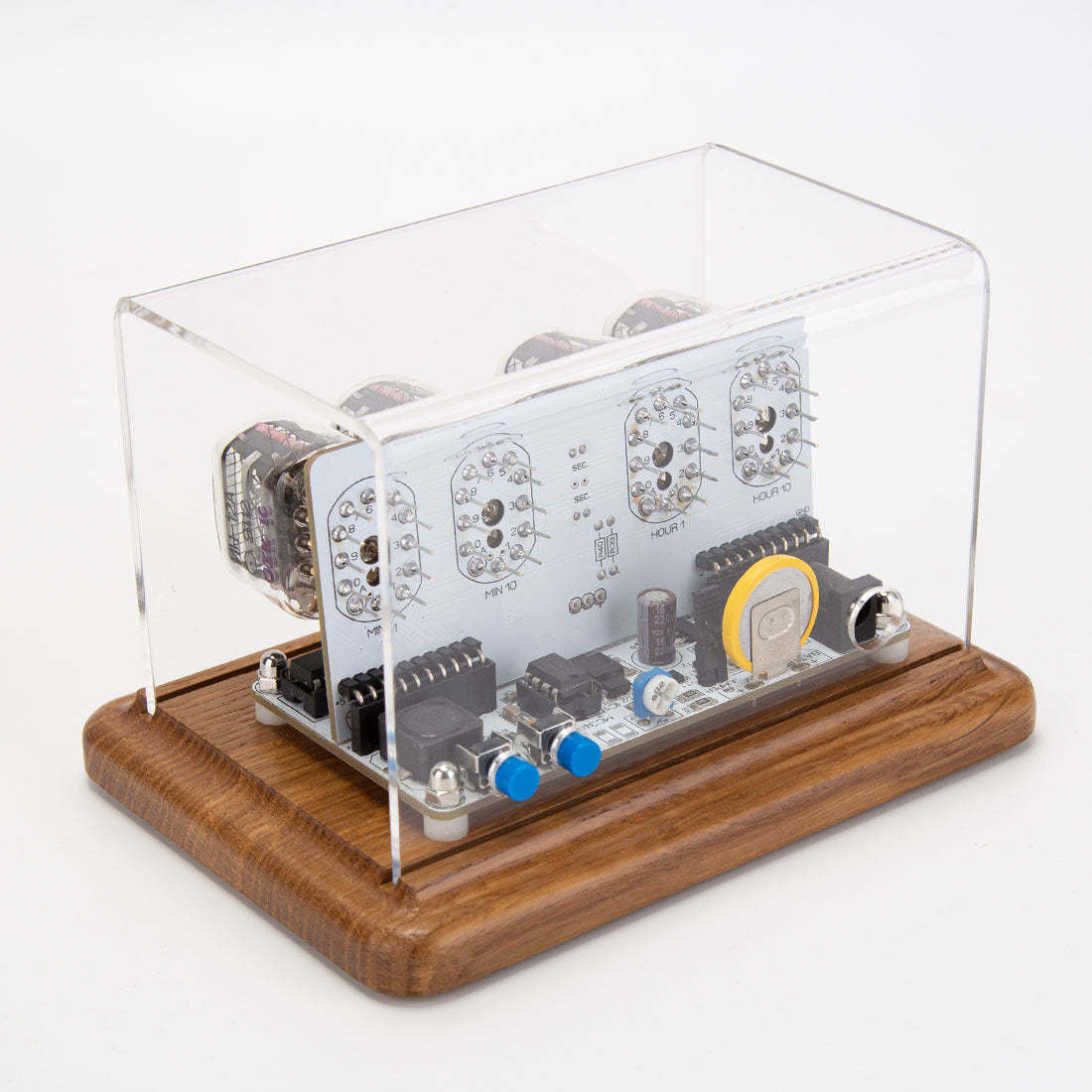IN-12 Nixie Tube Clock Retro Soviet Style Digital Desktop Watch with Anti-Poisoning Program