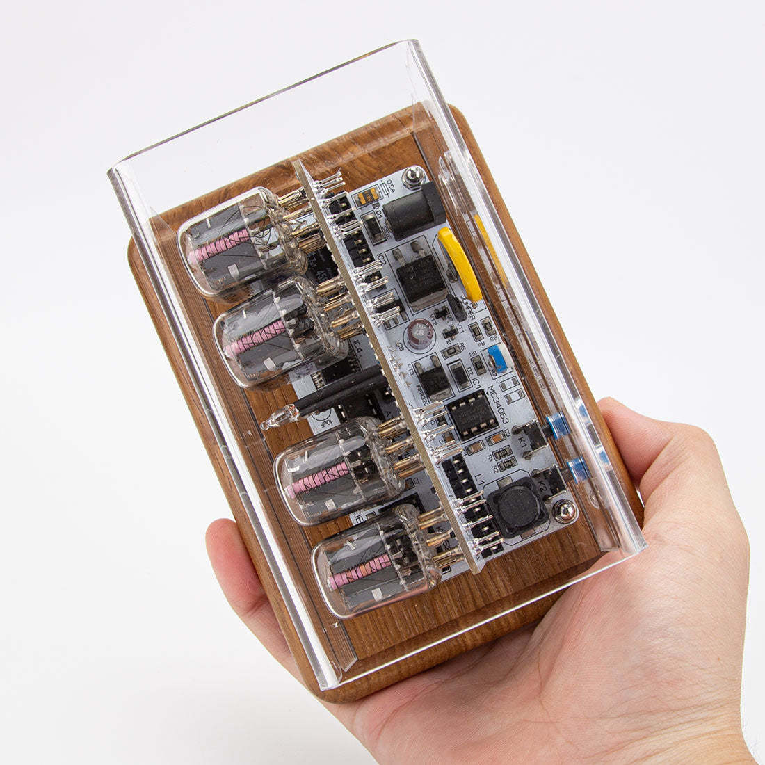 IN-12 Nixie Tube Clock Retro Soviet Style Digital Desktop Watch with Anti-Poisoning Program
