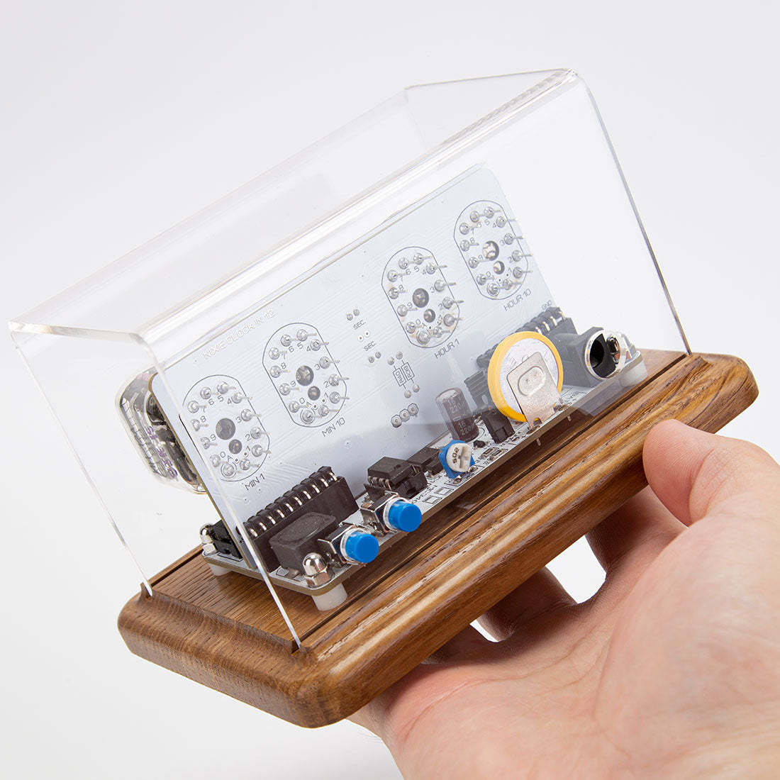 IN-12 Nixie Tube Clock Retro Soviet Style Digital Desktop Watch with Anti-Poisoning Program