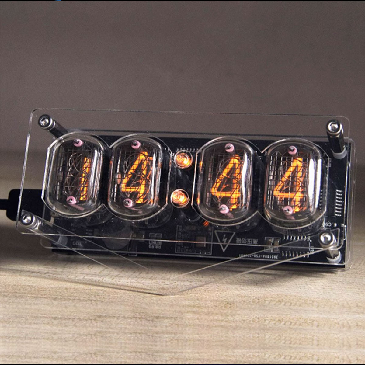 IN12 Nixie Tube Clock Soviet Cyberpunk Desktop Digital Clock with Anti-Poisoning Program-helloworld7