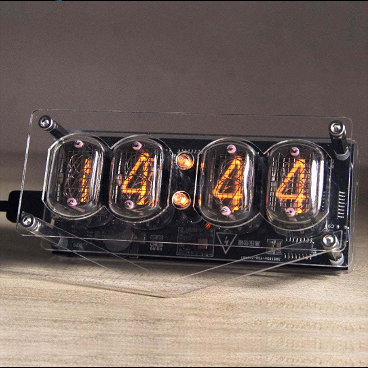 IN12 Nixie Tube Clock Soviet Cyberpunk Desktop Digital Clock with Anti-Poisoning Program-helloworld7