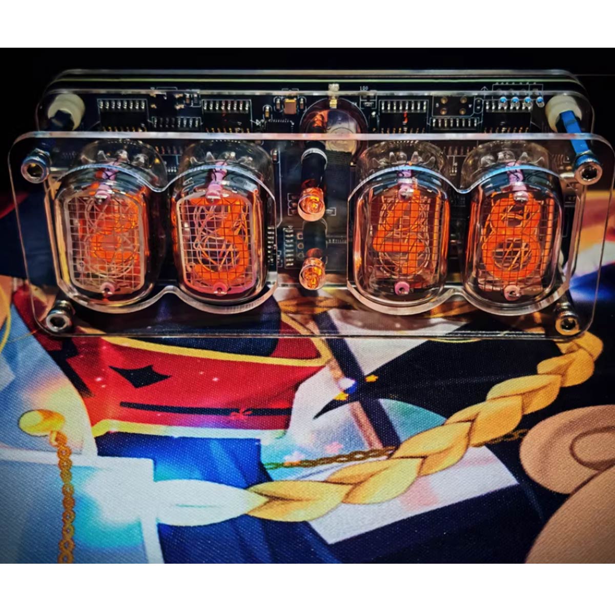 IN12 Nixie Tube Clock Soviet Cyberpunk Desktop Digital Clock with Anti-Poisoning Program-helloworld7