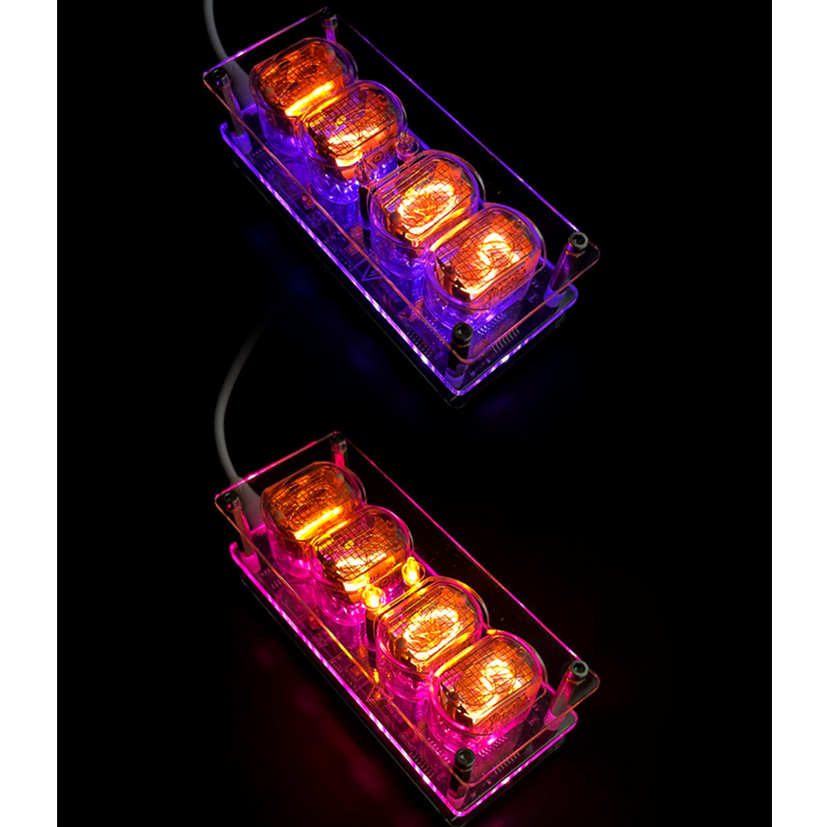 IN12 Nixie Tube Clock Soviet Cyberpunk Desktop Digital Clock with Anti-Poisoning Program-helloworld7