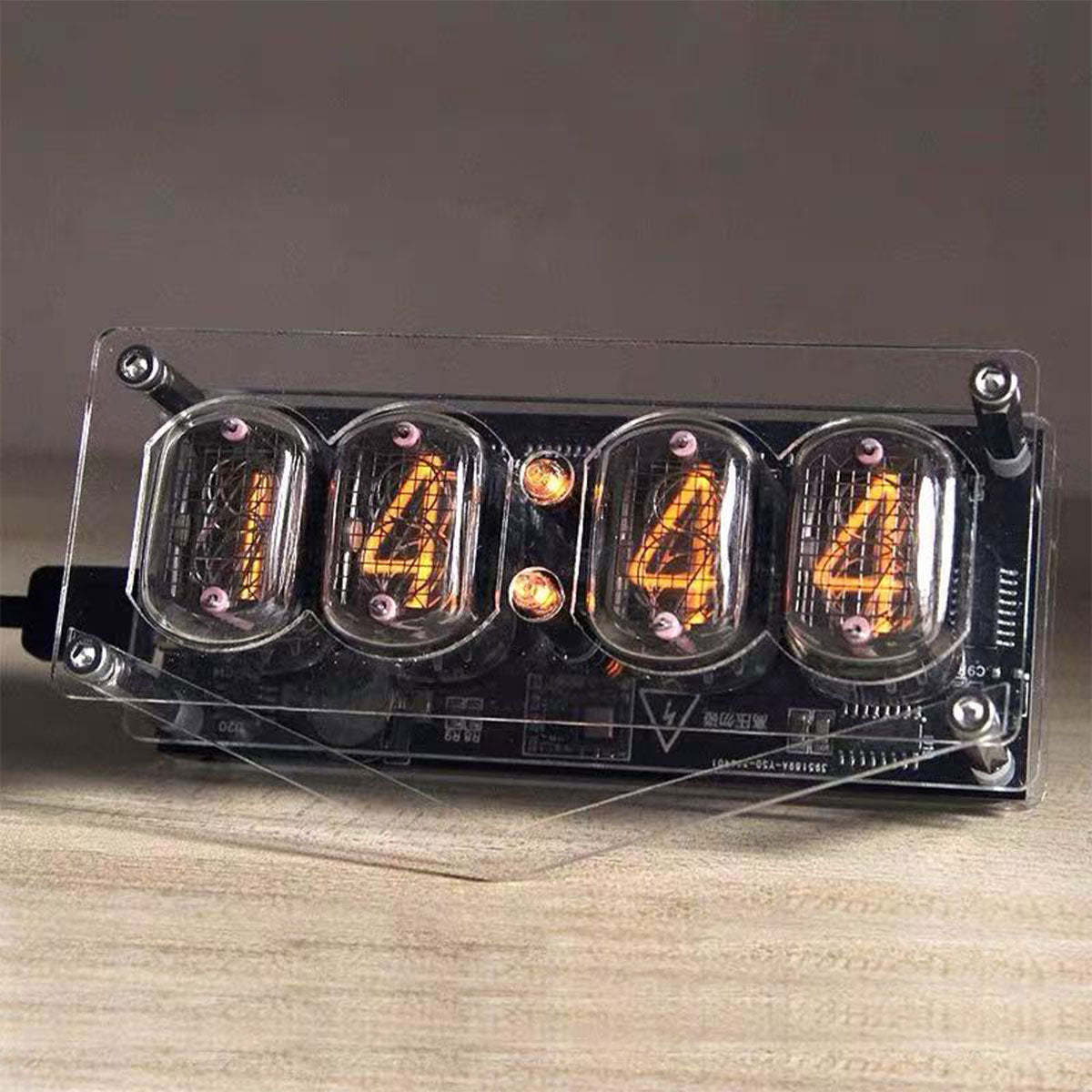 IN12 Nixie Tube Clock Soviet Cyberpunk Desktop Digital Clock with Anti-Poisoning Program-helloworld7