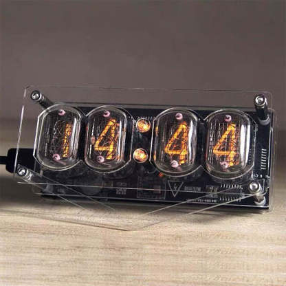 IN12 Nixie Tube Clock Soviet Cyberpunk Desktop Digital Clock with Anti-Poisoning Program-helloworld7