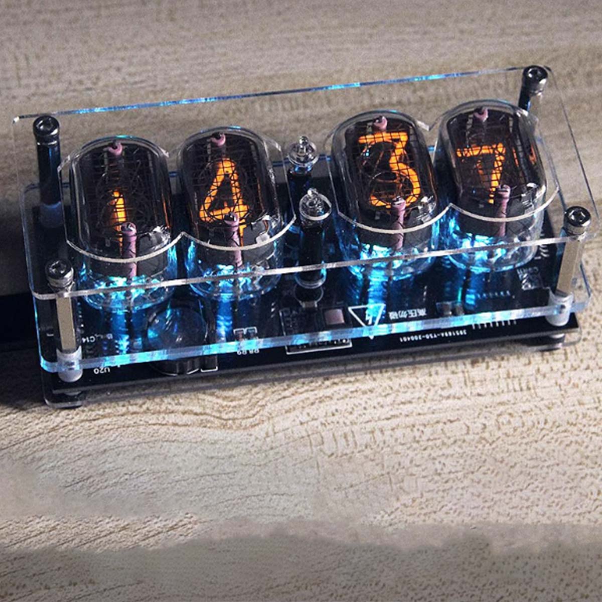 IN12 Nixie Tube Clock Soviet Cyberpunk Desktop Digital Clock with Anti-Poisoning Program-helloworld7