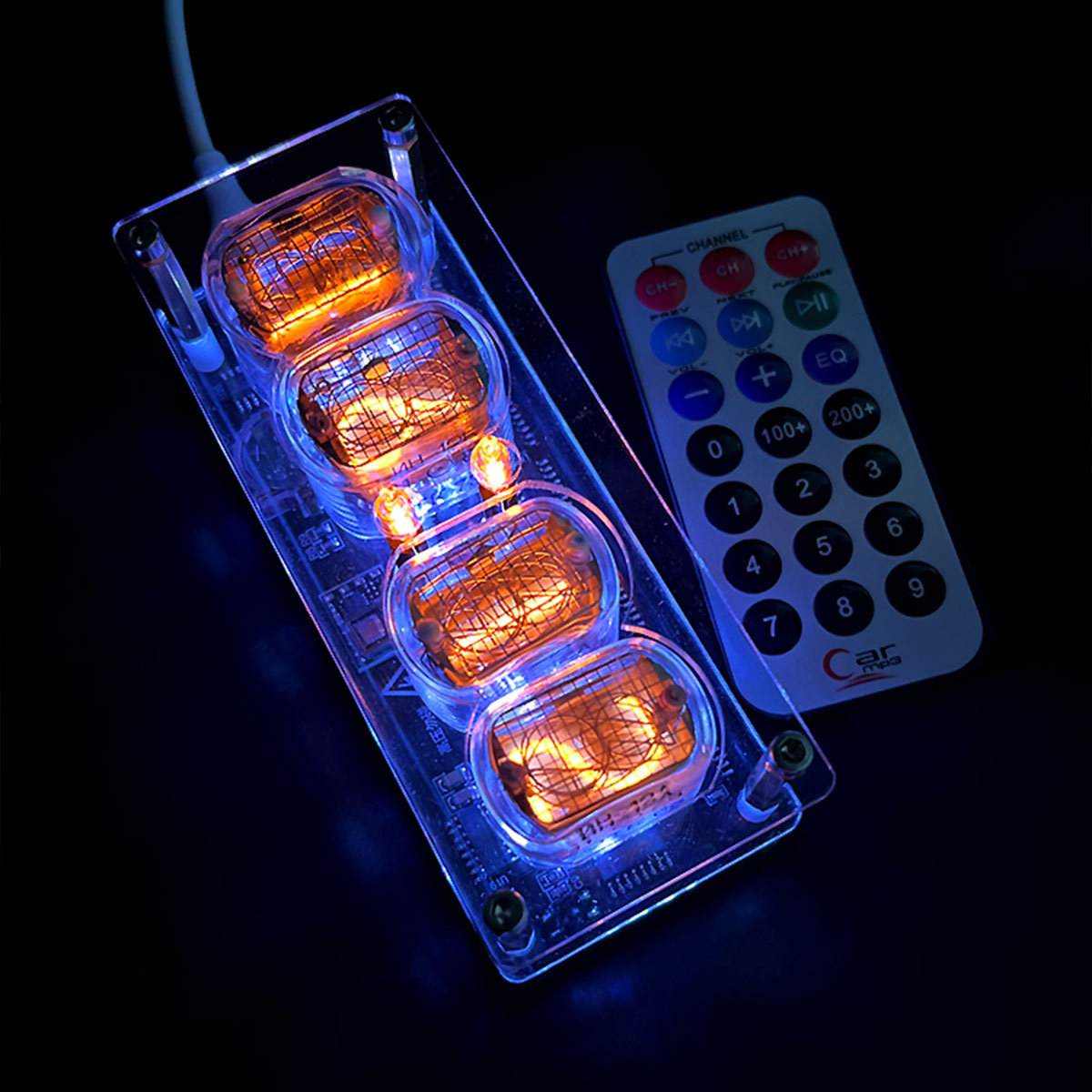 IN12 Nixie Tube Clock Soviet Cyberpunk Desktop Digital Clock with Anti-Poisoning Program-helloworld7