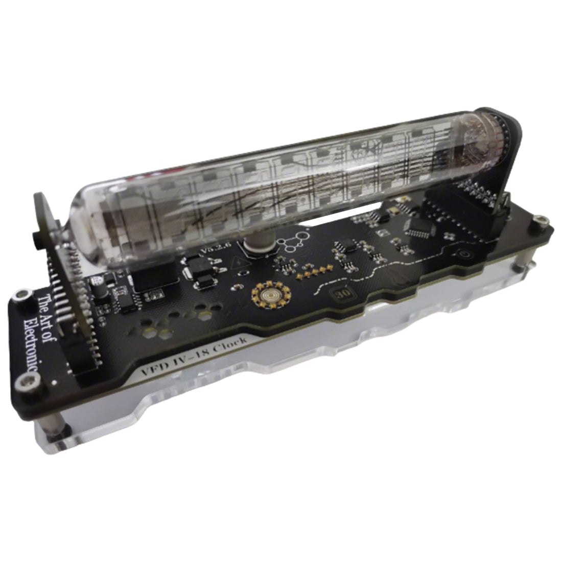 IV-18 VFD Vacuum Fluorescent Tube Clock Cyberpunk Desktop Ornament RGB Ambient Light