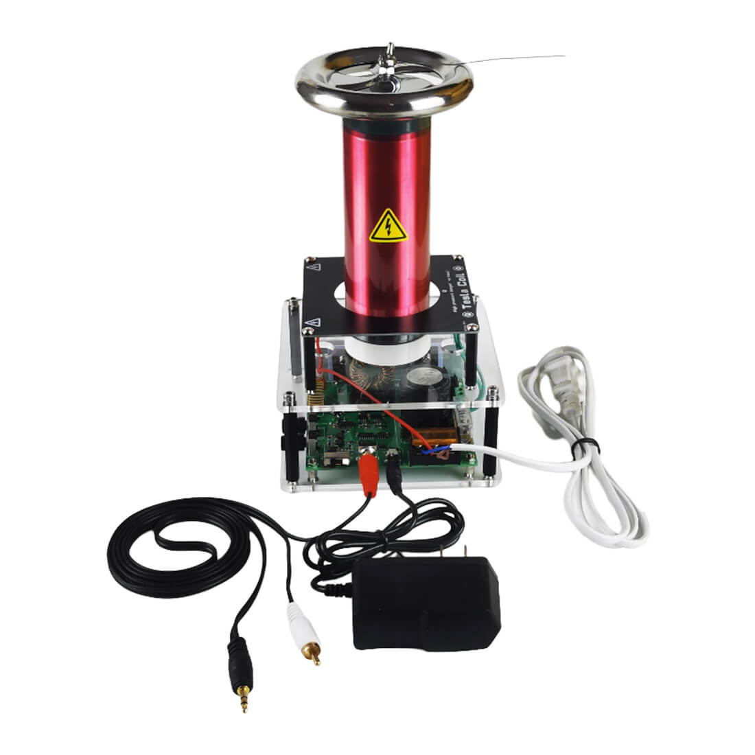 Integrated Music Tesla Coil 10cm Arc Plasma Speaker No Grounding Required Science Gift
