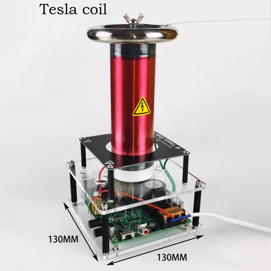 Integrated Music Tesla Coil 10cm Arc Plasma Speaker No Grounding Required Science Gift