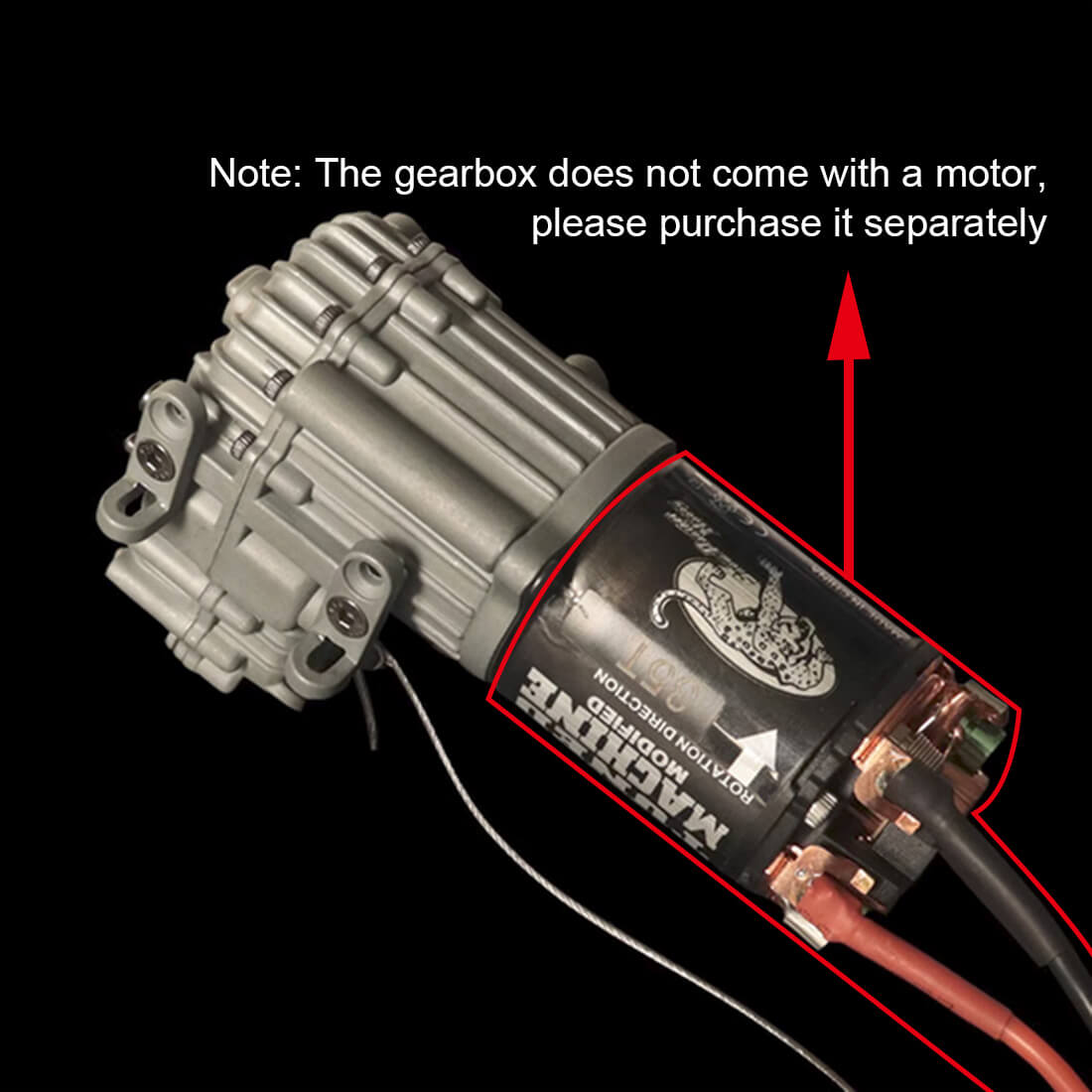 JDM-135 1/14 High-Torque 2-Speed Planetary Gearbox for RC Truck Modification