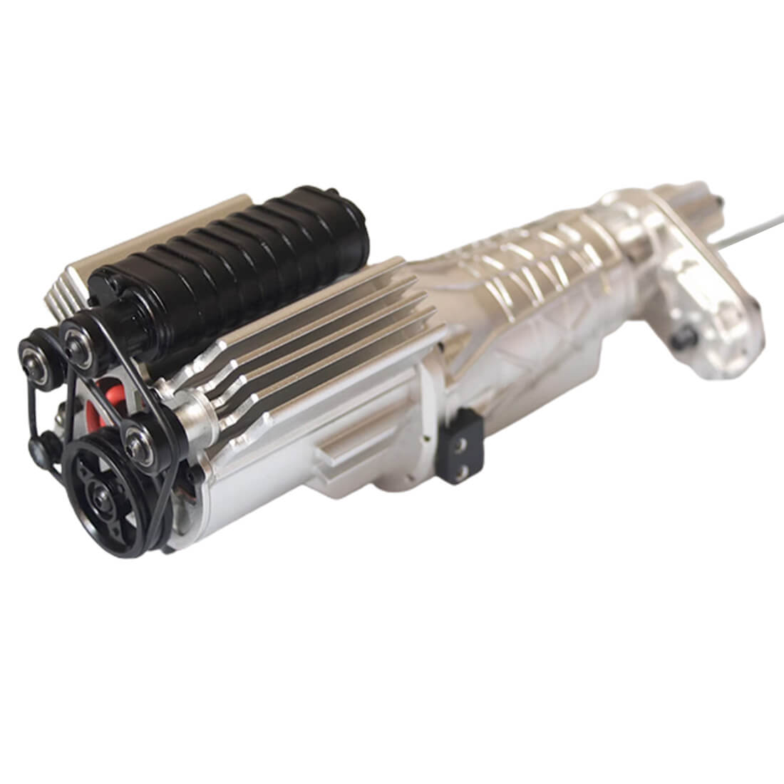 JDM-138 1/10 Scale RC V8 Engine Motor & 2-Speed Transmission Set for Crawler Modification