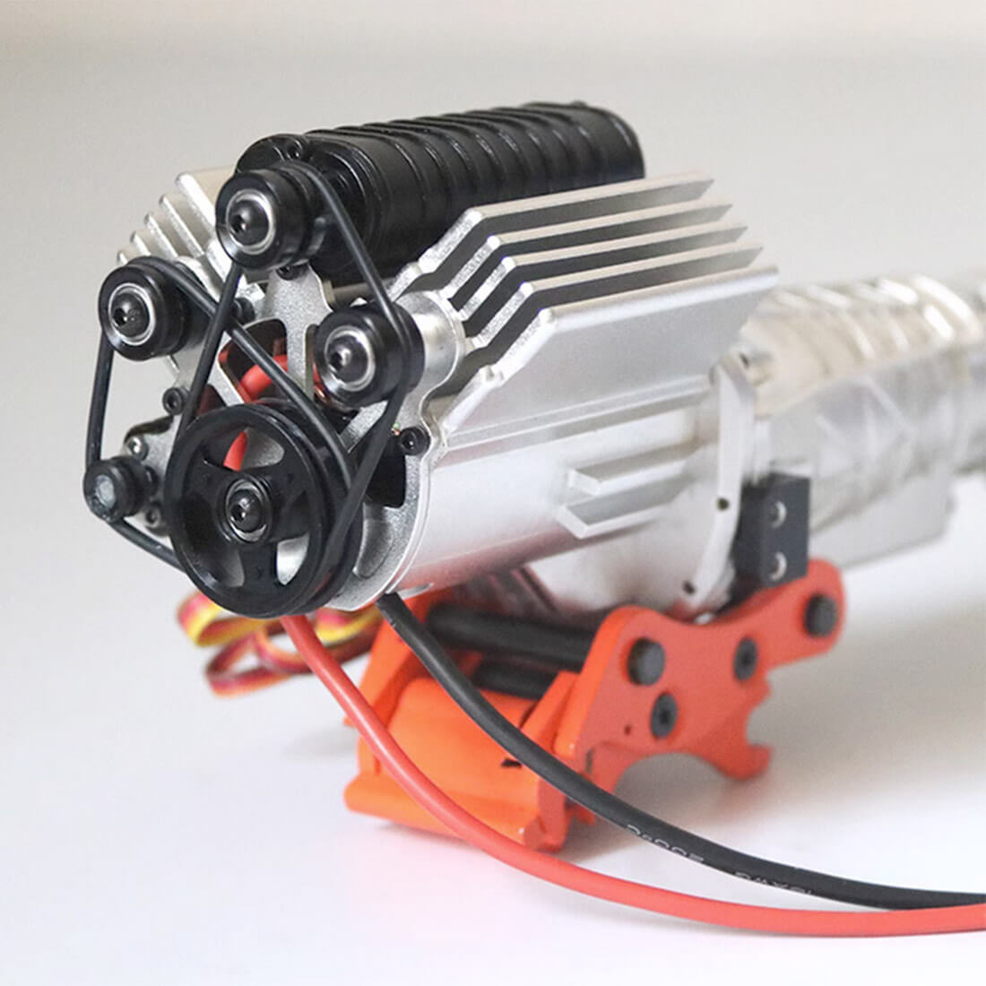 JDM-138 1/10 Scale RC V8 Engine Motor & 2-Speed Transmission Set for Crawler Modification