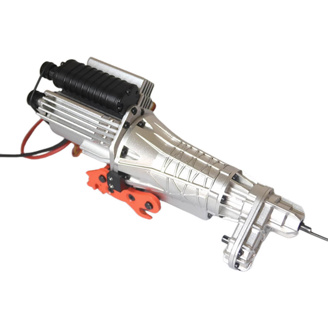 JDM-138 1/10 Scale RC V8 Engine Motor & 2-Speed Transmission Set for Crawler Modification