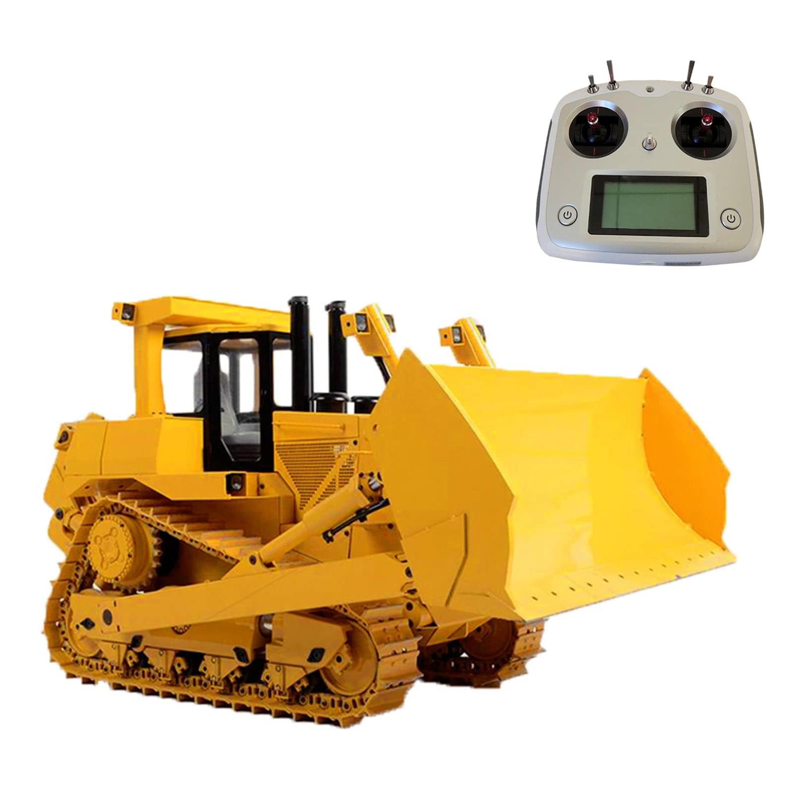 JDM-98 1/14 Scale RC Hydraulic Bulldozer Heavy Duty All Metal Construction Model with Ripper and Sound System RTR-helloworld7