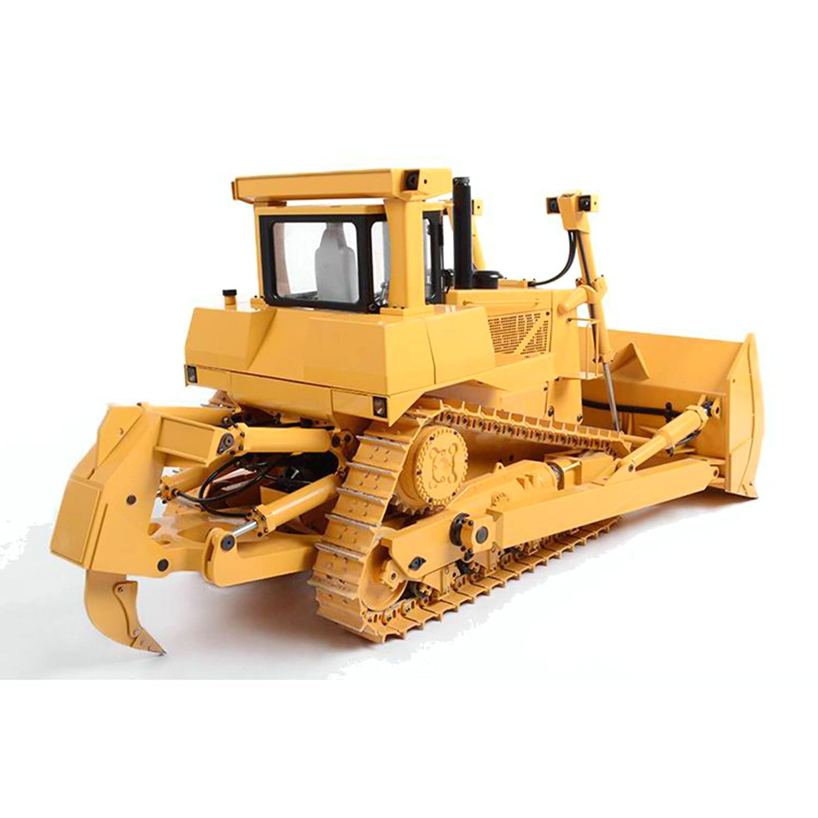 JDM-98 1/14 Scale RC Hydraulic Bulldozer Heavy Duty All Metal Construction Model with Ripper and Sound System RTR-helloworld7