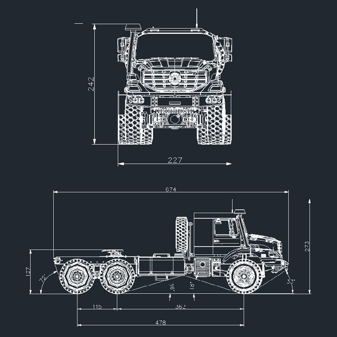 JDMODEL JDM-157 1/14 6x6 RC Off-road Truck RTR with 2-Speed Gearbox and Locking Diffs Heavy Hauler Crawler-helloworld7