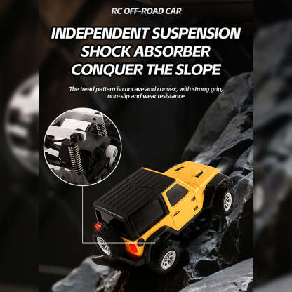 JIABAILE 3601 1/36 Scale Mini RC Rock Crawler 4WD Full Proportional Control Micro Offroad Car for Desk and Indoor Fun