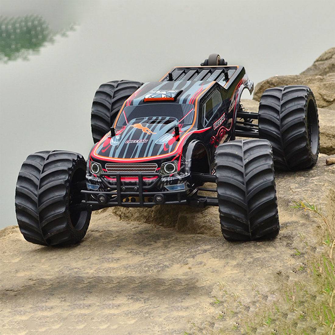 JLB Racing 1/10 Scale 4WD 80km/h Brushless RC Monster Truck with Wheelie Bar RTR