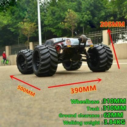 JLB Racing 1/10 Scale 4WD 80km/h Brushless RC Monster Truck with Wheelie Bar RTR