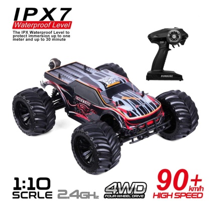 JLB Racing 11101 Cheetah 1/10 Scale 4WD Brushless Monster Truck RTR High Speed Waterproof RC Car